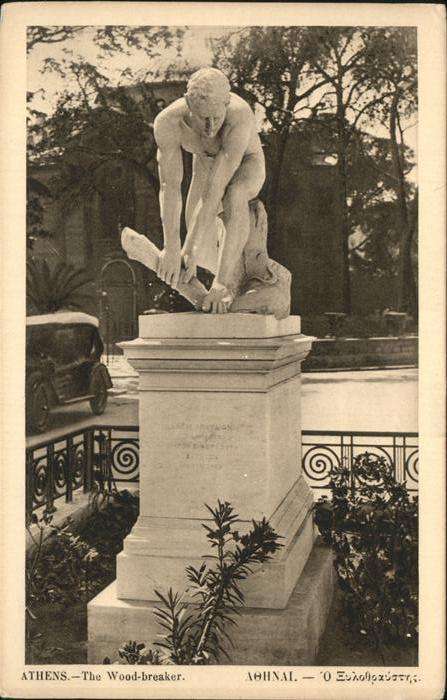 Athens Athen The Wood Breaker Casseur du bois Denkma