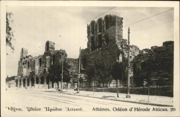 Athenes Athen Odeon d_Herode Atticus historische Stät