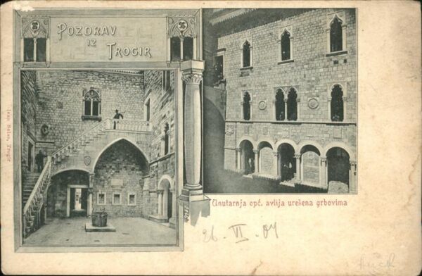 Trogir Trau Pozdrav Unutarnja opc. avlija uresena g
