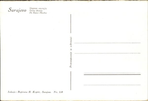 Sarajevo Careva dzamija Kaiser Moschee Brücke – Bild 2