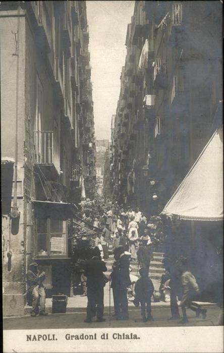 Napoli Neapel Gradoni di Chiaia