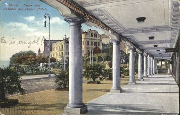 Opatija Abbazia Arkaden des Palace Hotels