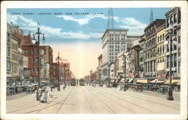 New Orleans Louisiana Canal Street tram