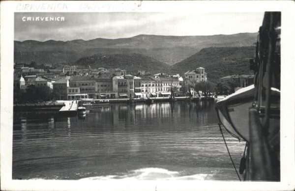 Crikvenica Kroatien Blick vom Meer Schiffahrt