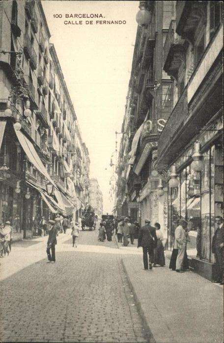 Barcelona Cataluna Calle de Fernando