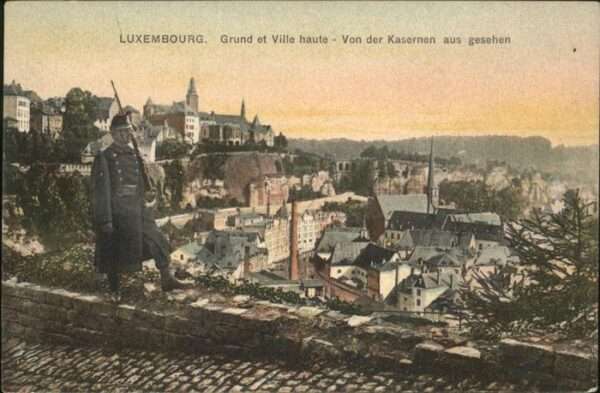 LUXEMBOURG  Luxemburg Grund et Ville haute Hochstadt Blick vo