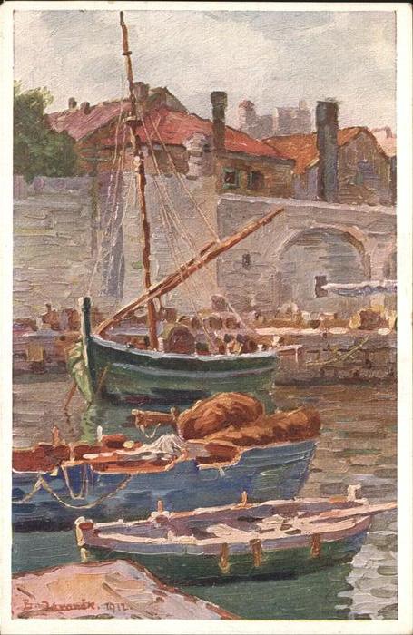 Dubrovnik Ragusa Dio gradskeluke Partie du Port Hafen Bo