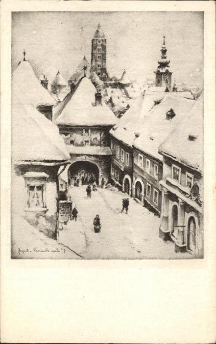 Zagreb Stari Zagreb Kamenita vrata Steinerne T