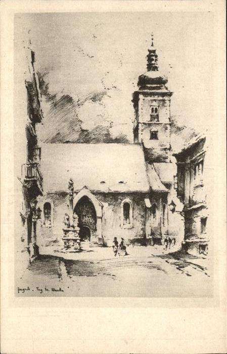 Zagreb Stari Zagreb Radicev trg s Karkovom St.