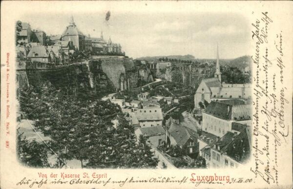 LUXEMBOURG  Luxemburg Blick von der Kaserne St. Esprit