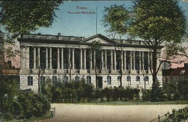 Posen Poznan Raczinski Bibliothek Feldpost