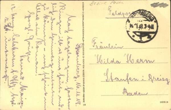 Bromberg Pommern Westpreussen Braheinsel mit katholischen Kirchen Fel – Bild 2