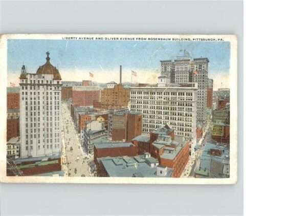 Pittsburgh Liberty Avenue Oliver Avenue view from