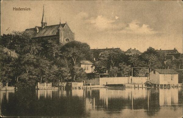 Haderslev Hadersleben Ortsansicht mit Kirche Blick von Haders