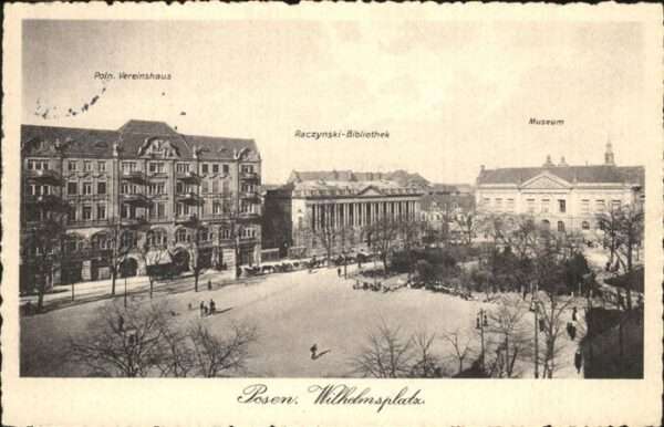 Posen Poznan Wilhelmsplatz Polnisches Vereinshaus Ra