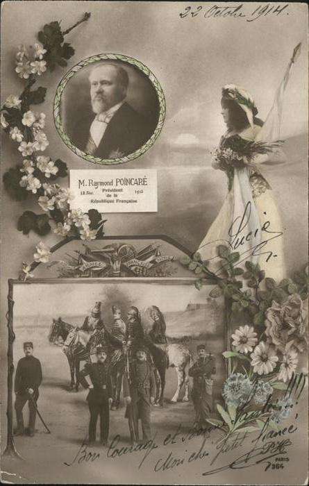 Militaria Frankreich M. Raymond Polncare Soldaten