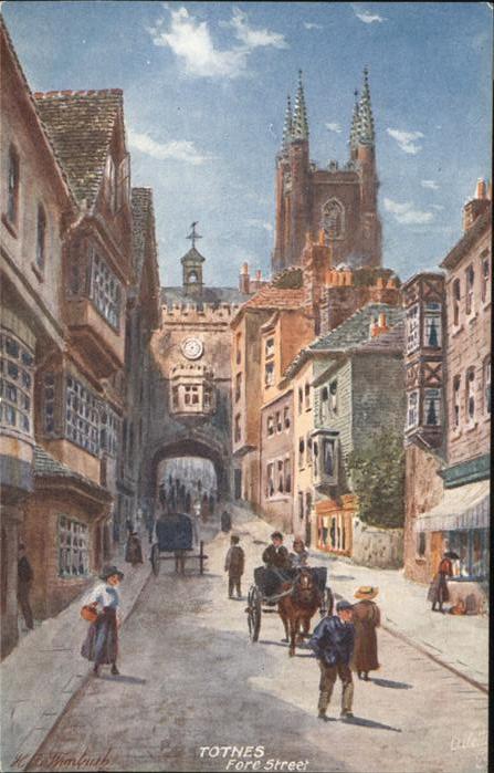 Kuenstlerkarte Oilette Totnes Fore Street Tucks Post C