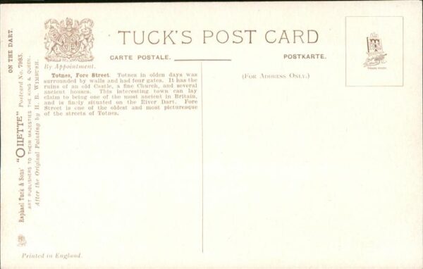 Kuenstlerkarte Oilette Totnes Fore Street Tucks Post C – Bild 2