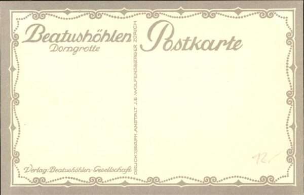 Schlatter E.E. Beatushöhlen Dorngrotte – Bild 2