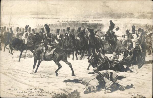 Militaria Frankreich Salon de 1907 Schlachtfeld