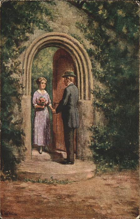 Kuenstlerkarte Nr. 1263 R. de Witt Gemälde Postkarte J
