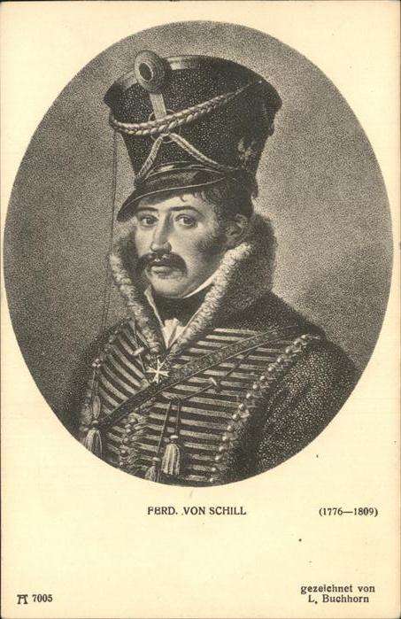 Kuenstlerkarte Ferd. von Schill L. Buchhorn