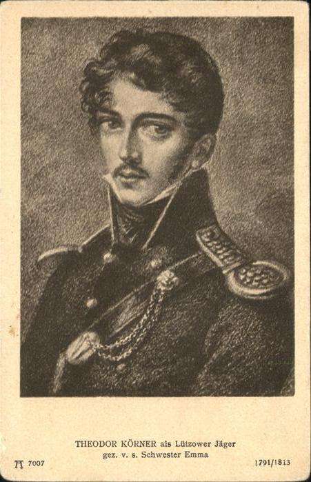 Verlag Ackermann Kuenstlerpostkarte Nr. Serie 701 Deutsche Männer Theodor Körne