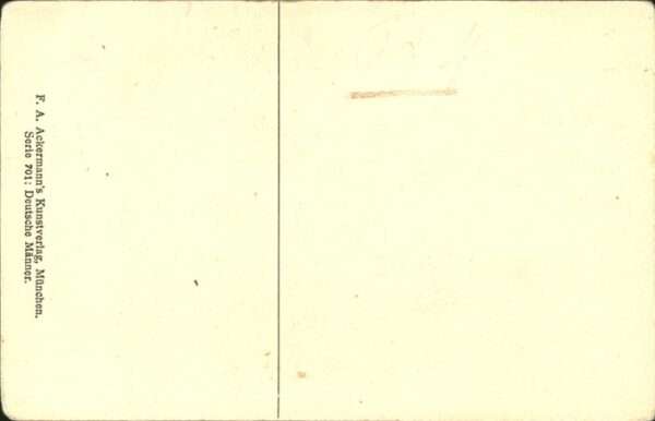 Verlag Ackermann Kuenstlerpostkarte Nr. Serie 701 Deutsche Männer Theodor Körne – Bild 2