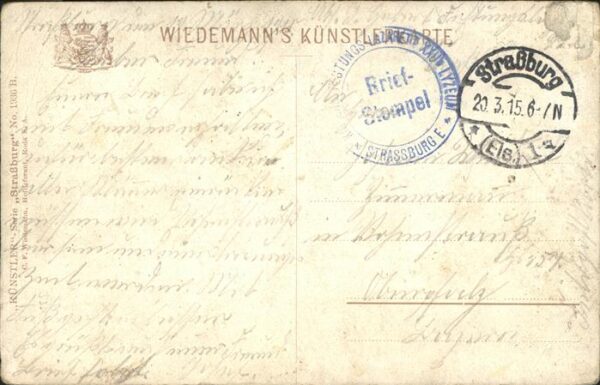 Verlag Wiedemann WIRO Nr. 1936 Strassburg Klein Frankreich – Bild 2