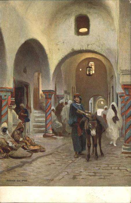 Esel Tiere Scene de rue