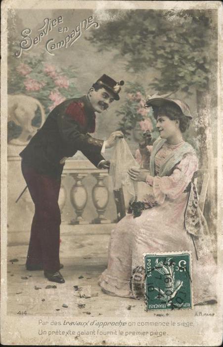Soldatenpoesie France Taschentuch