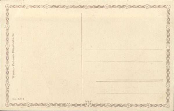 Kuenstlerkarte Nr. 5017 Walter Kopp Wenau-Rubens Hinte – Bild 2