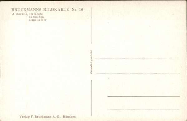 Kuenstlerkarte Verlag Bruckmann Nr. 16 Das Meer Nixen – Bild 2