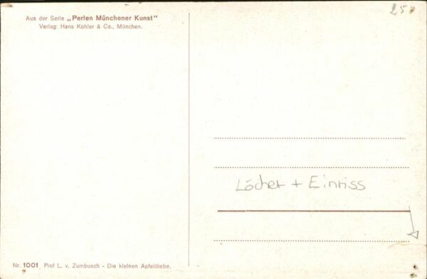 Zumbusch L.v. Nr. 1001 Die kleinen Apfeldiebe – Bild 2