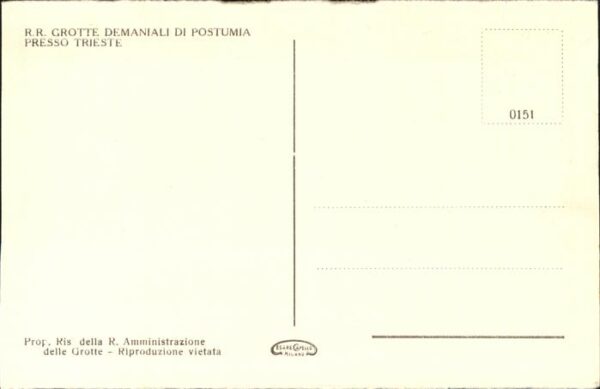 Hoehlen Caves Grottes Presso Trieste Grotte Demaniali Di Post – Bild 2