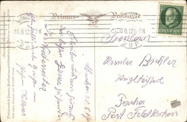 Kuenstlerkarte Berthold Klank Hirte Hund – Bild 2