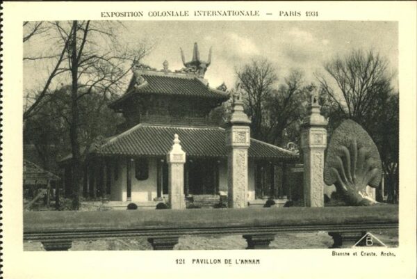 Exposition Coloniale Paris 1931 Pavillon de L Annam