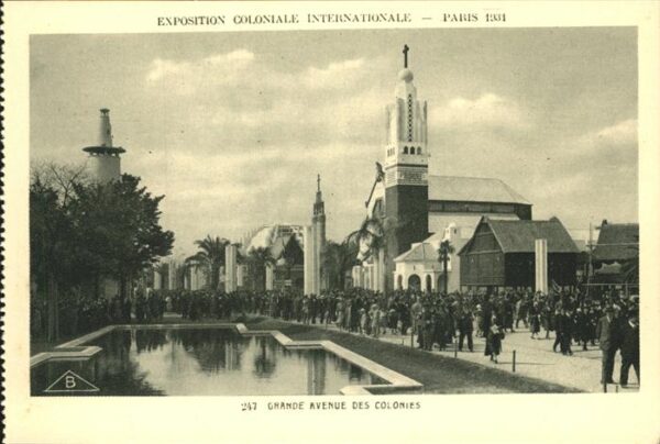 Exposition Coloniale Paris 1931 Grande Avenue Des Colonies