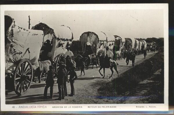Pferdekutschen Spanien Romeria