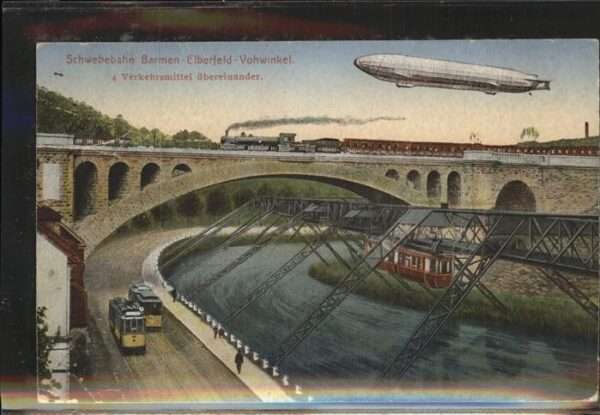 Zeppelin Schwebebahn Barmen Elberfeld Vohwinkel
