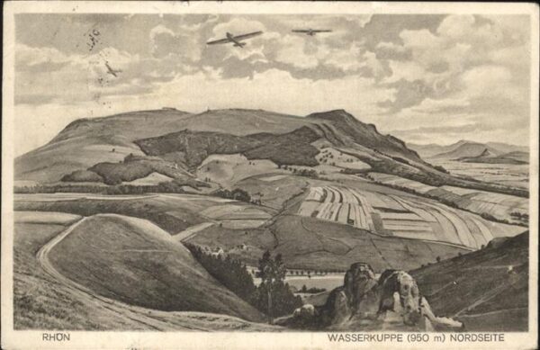 Segelflug Gliding Vol-Voile Vuolo-a-Vela Rhön Wasserkuppe Nordseite