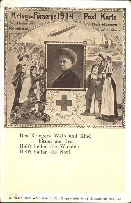 Kriege Kriegs-Fürsorge Postkarte