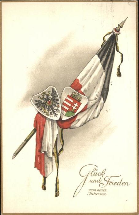 Schwarz Weiss Rot Fahne Wappen Neujahr