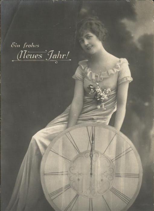 Uhren Neujahr Frau