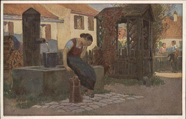 Hey Paul Nr. 34 Volksliedkarte Jetzt geh i ans Brünn