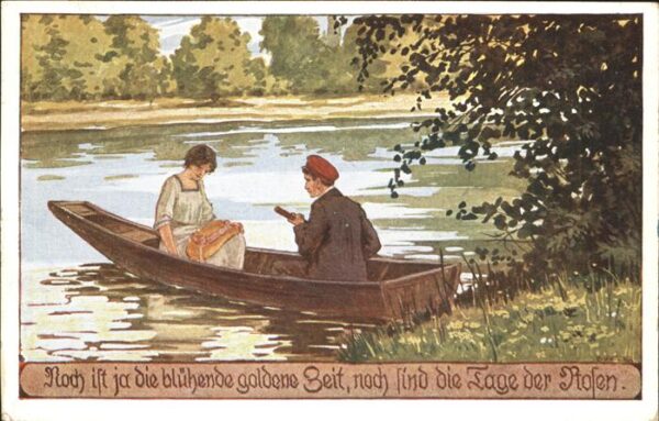 Kutzer E. Nr. 26 Volksliedkarte Noch find die Tag