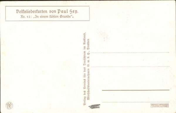 Hey Paul Nr. 12 Volksliederkarte In einem fühlen Gru – Bild 2