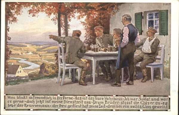 Hey Paul Nr. 6 Soldatenliederpostkarte