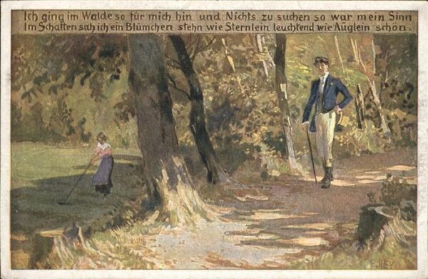 Hey Paul Nr. 62 Volksliederkarte Ich ging im Walde s