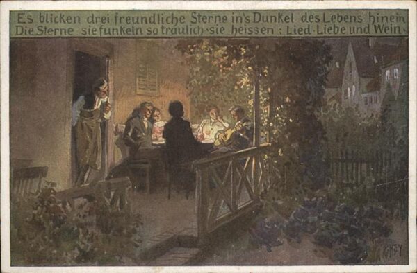 Hey Paul Nr. 71 Volksliederkarte Es blicken drei fre